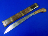 Antique Old Indonesia Indonesian Short Sword Knife w/ Scabbard 