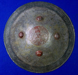 Antique Old Middle East Large Metal Battle Shield 
