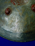 Antique Old Middle East Large Metal Battle Shield