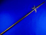 Antique Old 17 Century French France Italy Italian Halberd Spear