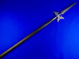 Antique Old 17 Century French France Italy Italian Halberd Spear