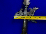 Antique Old 17 Century French France Italy Italian Halberd Spear