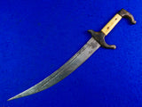 Antique Old 19 Century African Africa Hunting Fighting Knife Dagger w/ Scabbard
