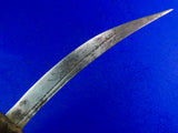 Antique Old 19 Century African Africa Hunting Fighting Knife Dagger w/ Scabbard
