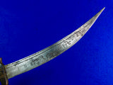 Antique Old 19 Century African Africa Hunting Fighting Knife Dagger w/ Scabbard