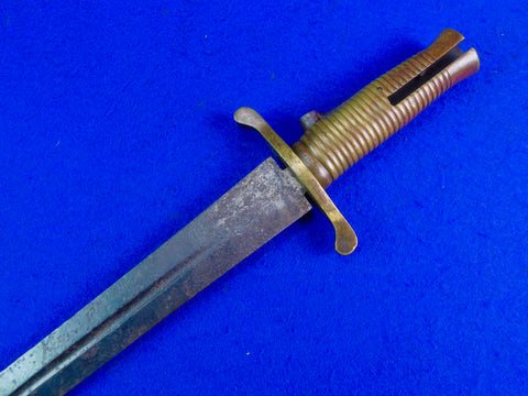 Antique Old 19 Century US Civil War British Import Bayonet Short Sword