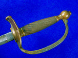 Antique Old 19 Century US Civil War NCO Sword w/ Scabbard