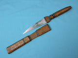 Antique Old Africa African Fighting Knife Dagger w/ Scabbard
