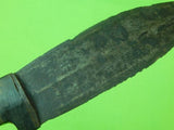 Antique Old Africa African Spear Point Blade Fighting Knife Dagger