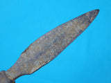 Antique Old China Chinese Spear Head Point Fighting Knife Dagger