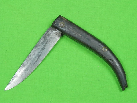 Antique Old France French or Italian Italy Navaja Folding Knife