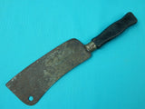 Antique Old Kitchen Butcher Knife Meat Cleaver Kitchen Cutlery Marked