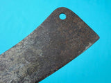 Antique Old Kitchen Butcher Knife Meat Cleaver Kitchen Cutlery Marked