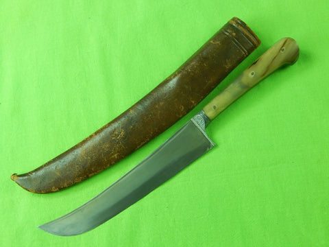 Vintage Antique Old Middle Eastern East Hunting Fighting Knife & Sheath