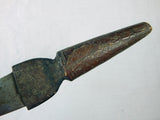 Antique Old North African Africa Unusual Sword Fighting Knife Oversized Scabbard