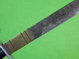 Antique Old North African Africa Big Fighting Knife