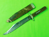 Antique Old US ADOLPHUS CUTLERY Co Fighting Knife & Sheath