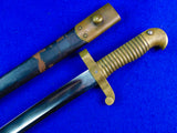 Antique Old US Civil War Bayonet Shor Sword w/ Scabbard
