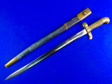 Antique Old US Civil War Bayonet Short Sword w/ Scabbard