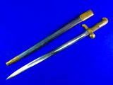 Antique Old US Civil War Bayonet Short Sword w/ Scabbard