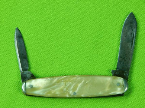 Antique Old US KA-BAR KABAR 2 Blade Folding Pocket Knife