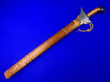 Antique Old Philippine Philippines Moro Kris 19 Century Sword with Scabbard