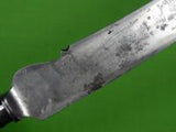 Antique Sheffield English British Vulkan Sterling Silver Stag Carving Set Knife