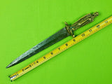 Antique Spanish Spain Unusual Romantic Large Dagger Knife Figural Reaper Handle 