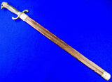 Antique Spanish Spain Cuba Cuban 19 Century Eagle Head Machete Sword w/ Scabbard