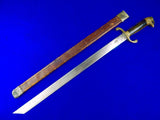 Antique Spanish Spain Cuba Cuban 19 Century Eagle Head Machete Sword w/ Scabbard