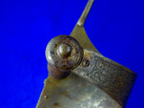 Antique Spanish Spain Toledo 19 Century Left Hand Dagger Knife with Scabbard