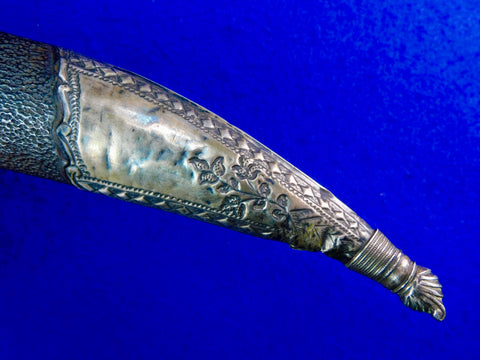 Antique Turkish Ottoman Islamic Wootz Damascus Gold Silver Dagger Shor ...