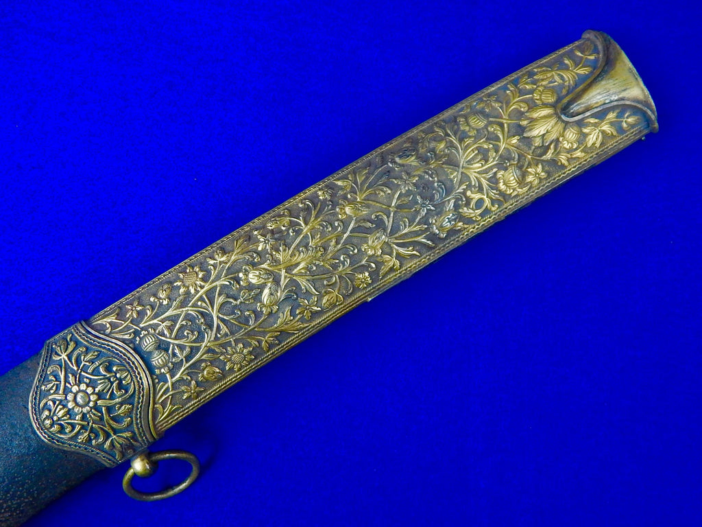 Antique Turkish Persian Ottoman Fancy Wootz Damascus Shamshir Sword w ...