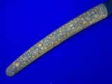 Antique Turkish Persian Ottoman Fancy Wootz Damascus Shamshir Sword w/ Scabbard