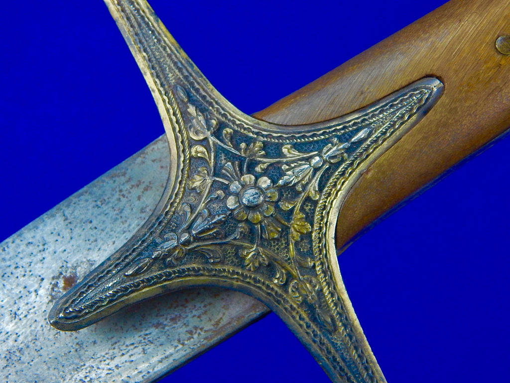 Antique Turkish Persian Ottoman Fancy Wootz Damascus Shamshir Sword w ...