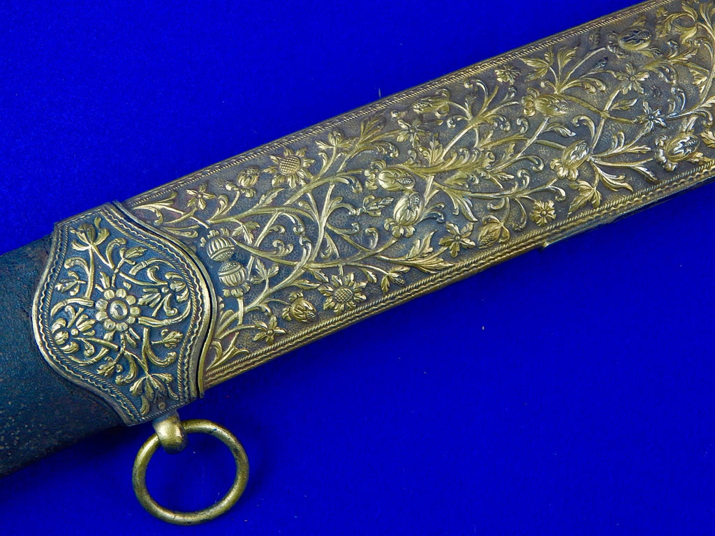 Antique Turkish Persian Ottoman Fancy Wootz Damascus Shamshir Sword w ...