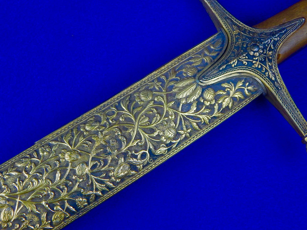 Antique Turkish Persian Ottoman Fancy Wootz Damascus Shamshir Sword w ...