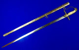 Antique US Civil War 19 Century Militia Officer's Engraved Sword with Scabbard