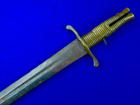 Antique US Civil War Brunswick British Rifle Bayonet Short Sword