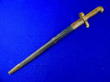 Antique US Civil War Remington Zouave Bayonet Sword with Scabbard