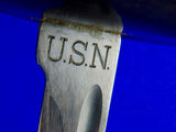 Antique US WW1 Near Mint Navy USN Cutlass Sword with Scabbard