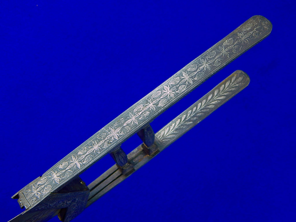 Antique Vintage Old India Indian Scissors Katar Dagger Fighting Knife ...