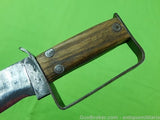 Antique WW1 Custom Made Large Bowie Knuckle Knife