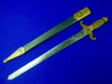 Antique US 19 Century Fraternal Masonic Sword with Scabbard