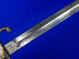 Argentina WW1 German Made Mauser Bayonet Knife Matching # 0036 w/ Scabbard