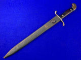 Argentina WW1 German Solingen Made Short Sword with Scabbard Matching #