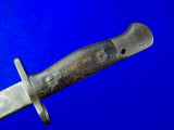 Australian Australia WW2 Model 1907 Enfield Bayonet Knife Dagger with Scabbard
