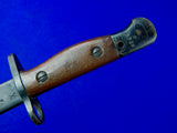 Australian Australia WW2 Model 1907 Enfield Bayonet Knife Dagger with Scabbard *
