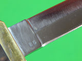 RARE US Custom Hand Made H.G. BOURNE Boot Stiletto Fighting Knife w/ Sheath
