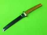 Custom Hand Made BRUCE GILLESPIE Large Tanto Fighting Knife & Scabbard